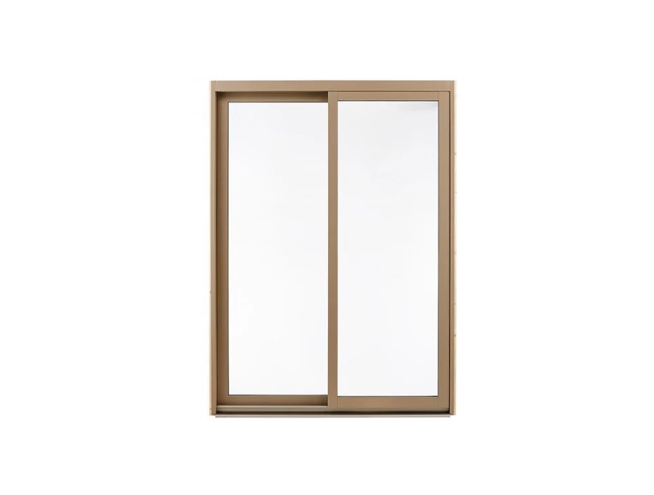 Baie vitrée bois aluminium